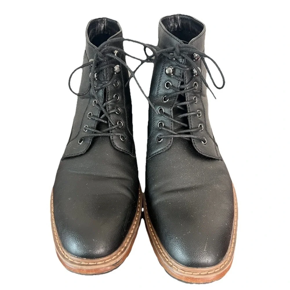 Perry Ellis America Mens Gunner Black Lace Up Combat Boots Size 11 PPFST14120A-2